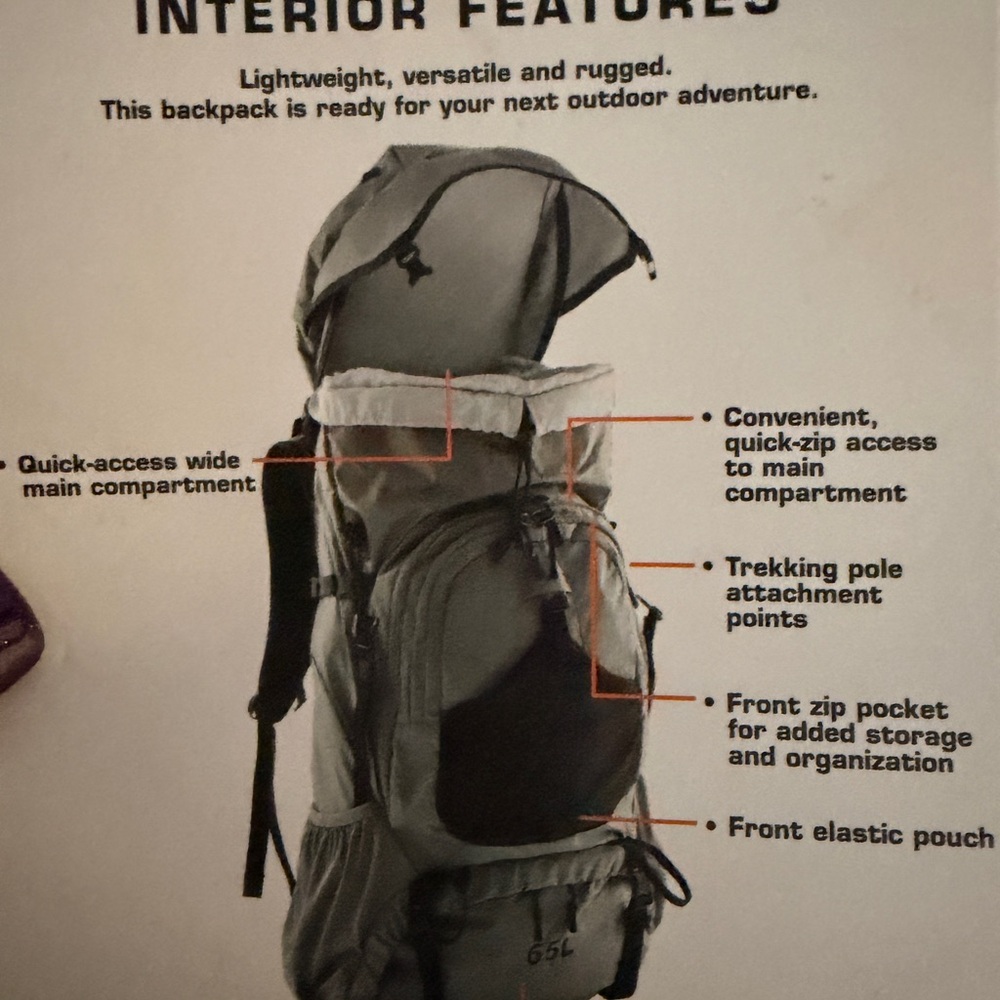 Gray Outdoor Adventure Backpack